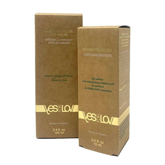 YESforLOV Lubrifiant Intime aux Algues + Concentré CBD (Duo)