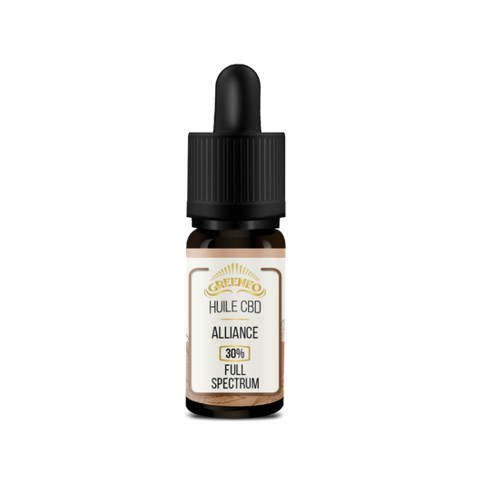 Huile CBD 30% – Full Spectrum – Nature 10 ml (Alliance) | GREENEO