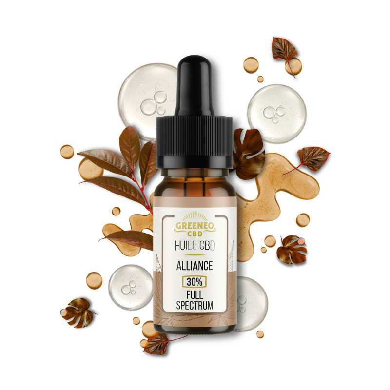 Huile CBD 30% – Full Spectrum – Nature 10 ml (Alliance) | GREENEO