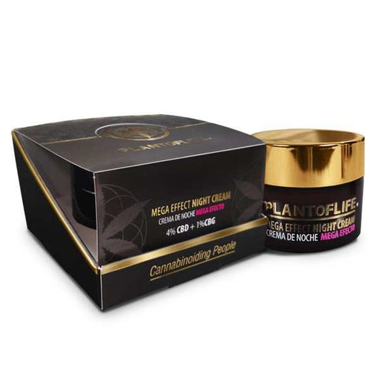 Crème de nuit CBD 4 % & CBG 1 % – Plant of Life | Régénérante & Anti-âge