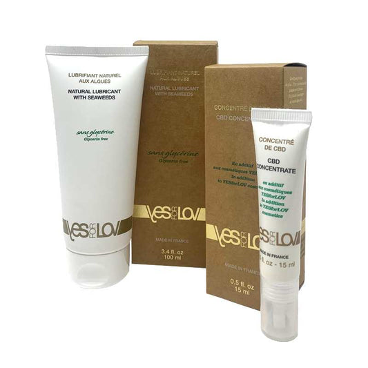 YESforLOV Lubrifiant Intime aux Algues + Concentré CBD (Duo)