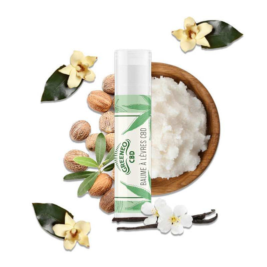 Stick lèvres CBD vanille – GREENEO | Hydratant vegan 1 %