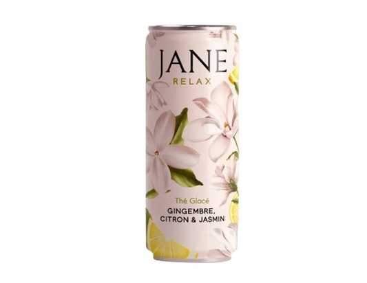 Thé CBD bio gingembre, citron & jasmin — JANE 25 cl (35 mg)