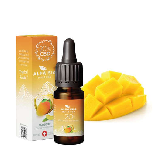 Huile CBD 20% – Broad Spectrum – Mangue 10 ml | ALPAISIA