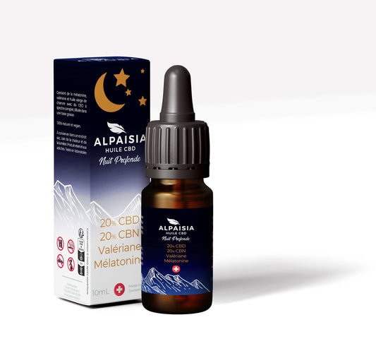 Huile CBD & CBN 40% – Full Spectrum – Nuit Profonde 10 ml | ALPAISIA