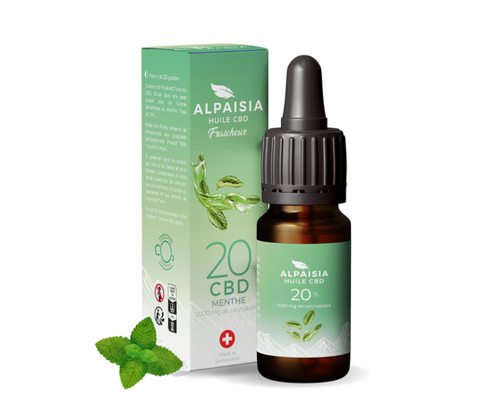 Huile CBD 20% – Broad Spectrum – Menthe 10 ml | ALPAISIA