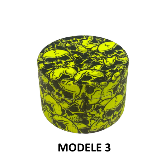 Grinder 4 Parties FARO Green Skulls - Métal 50mm