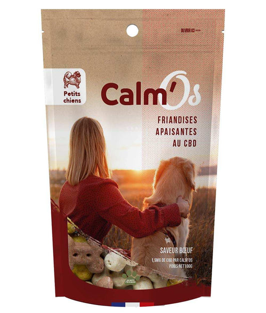 Friandises CBD pour petit chien – CALM’OS NOVALOA 100 g | Bœuf 1,5 mg Sans THC