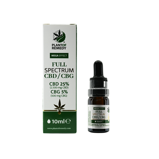 Huile CBD/CBG 25% + 5% – Full Spectrum – Nature 10 ml