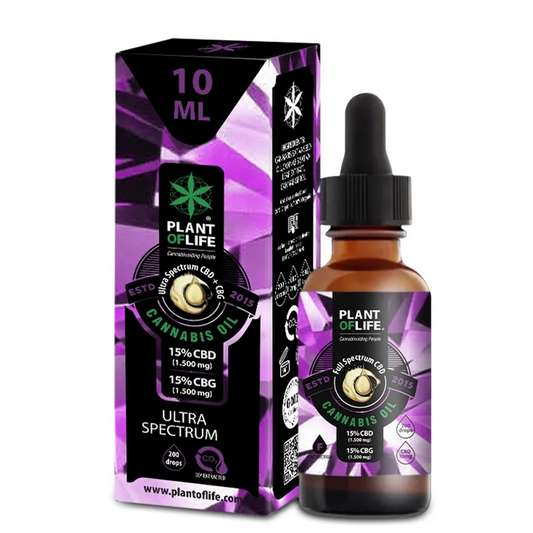 Huile CBD/CBG 30% – Ultra Spectrum – Nature 10 ml | PLANT OF LIFE