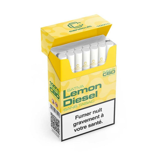 Cigarettes CBD Lemon Diesel — Canacult, sans tabac/nicotine
