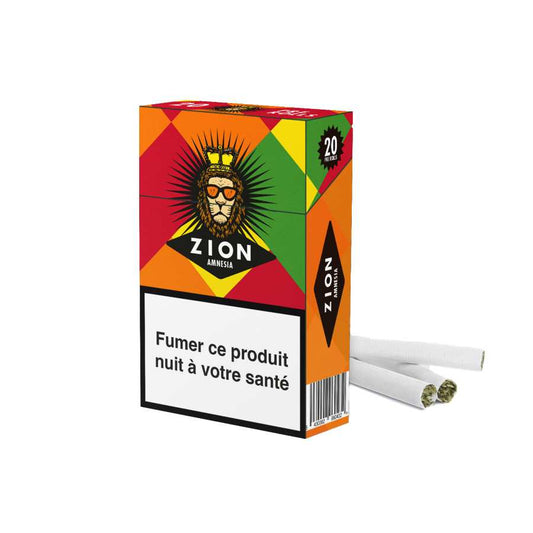 Cigarettes CBD ZION Amnesia — 100 % chanvre, sans tabac/nicotine