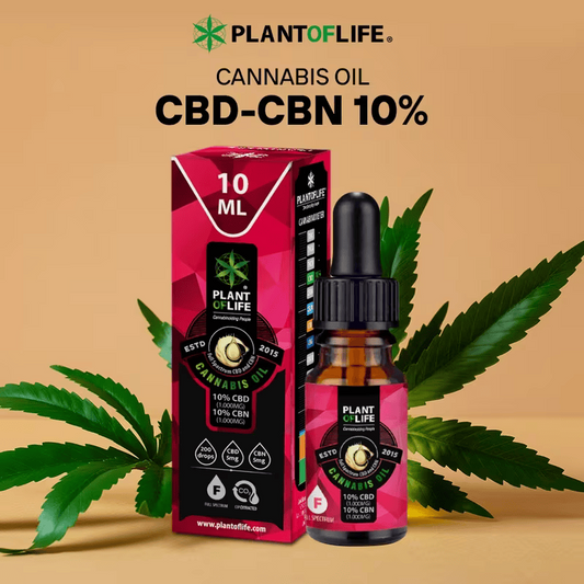 Huile CBD/CBN 10% + 10% – Full Spectrum – Nature 10 ml | PLANT OF LIFE