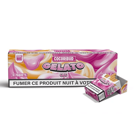 Cigarettes CBD Gelato CocoriBud — 20 pré-rolls, 10 % CBD | Sans tabac ni nicotine