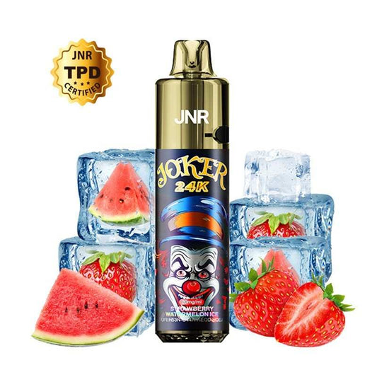 Puff rechargeable Joker 24K JNR – Strawberry Watermelon Ice (20 mg sels de nicotine)