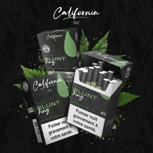 Cigarettes CBD Premium Blunt King California BZ — Pré-rolls sans tabac & nicotine