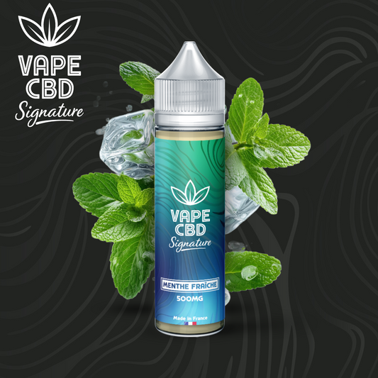 E-liquide CBD Menthe Fraîche 50 ml – Vape CBD Signature