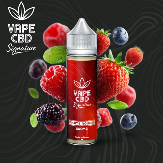 E-liquide CBD Fruits Rouges 50 ml – Vape CBD Signature