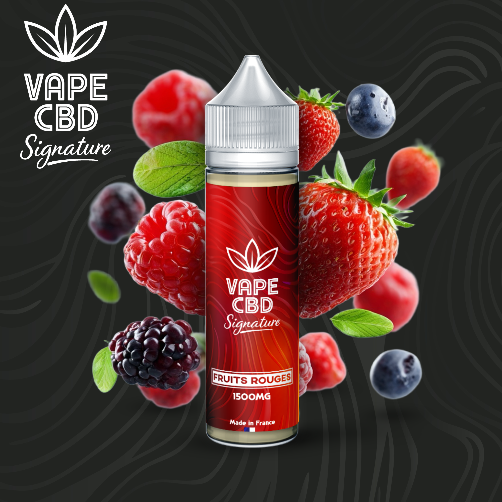 E-liquide CBD Fruits Rouges 50 ml – Vape CBD Signature
