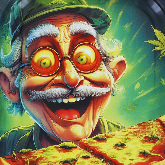 Plateau à Rouler Métal BEUZ — Weed N' Pizza (Petit Format 18cm)