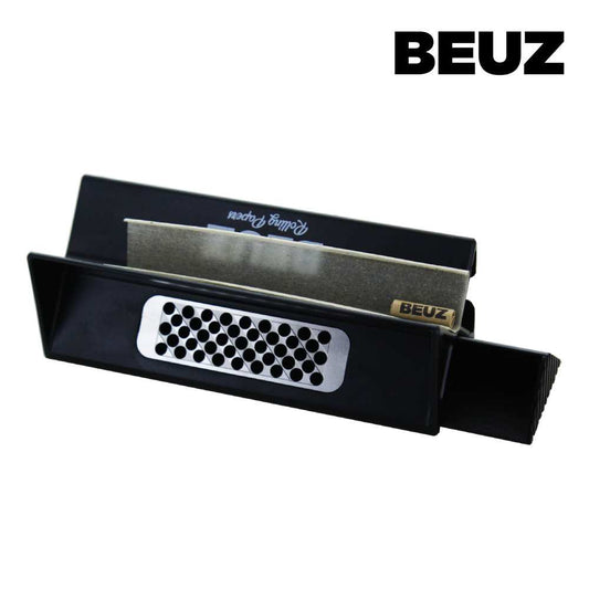 Grinder avec Support de Roulage Beuz Herbcraft Noir - 2-en-1 Râpe à Herbes