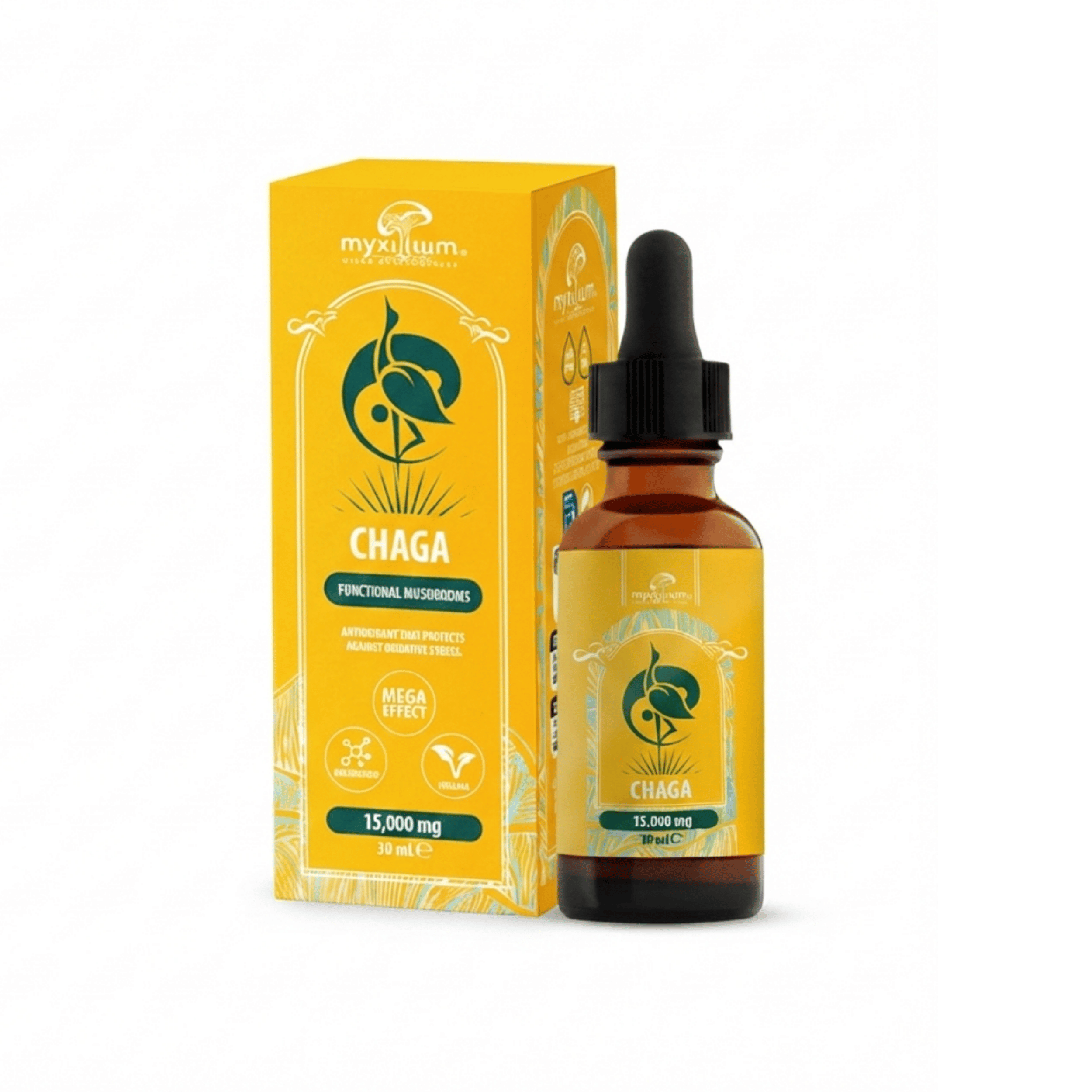 Chaga Myxilium 15 000mg - Extrait Champignon Antioxydant & Immunité