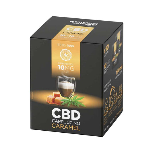 Cappuccino Caramel au CBD (10mg) — 10 Sachets • Multitrance