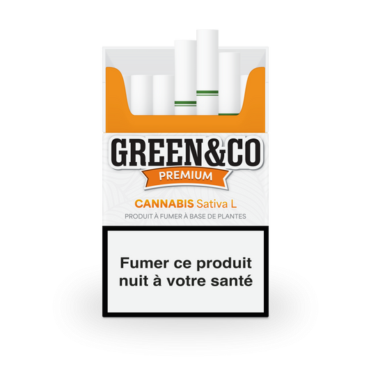 Cigarettes CBD Premium Green&Co - 100% Chanvre (Sans Tabac)