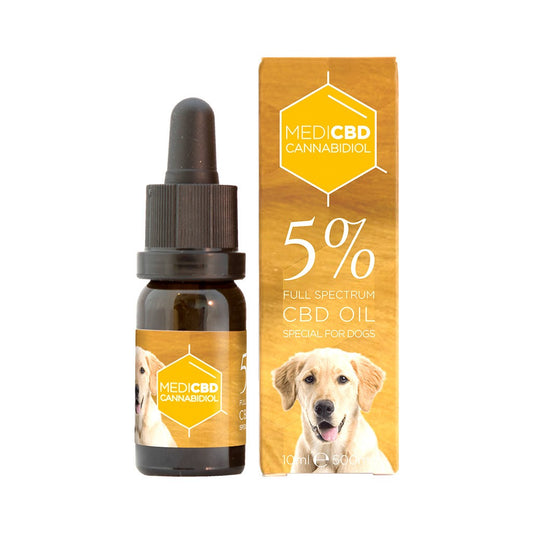 Huile CBD chien 5 % (500 mg) – MEDICBD 10 ml | Base MCT