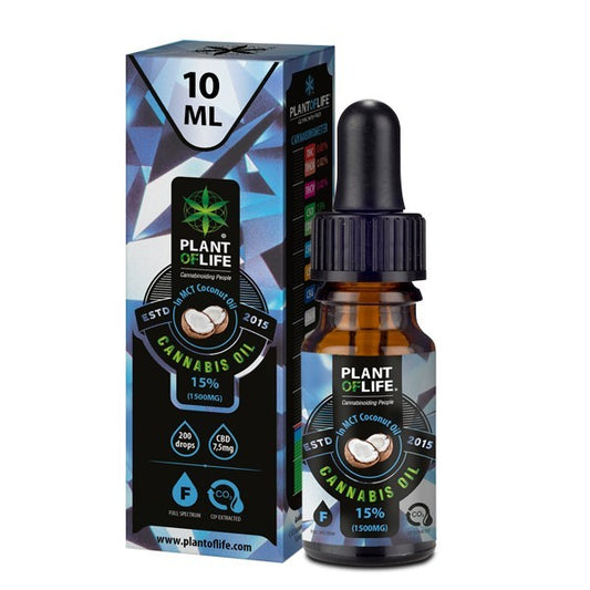 Huile CBD 15% – Full Spectrum – Coco (MCT) 10 ml | PLANT OF LIFE
