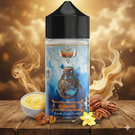E-liquide Ethernity 50ml — Vapor Legends (Custard Vanille Pécan)