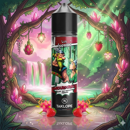 E-liquide Amourduriks 50ml - Les Iconiks | Fraise & Fruit du Dragon