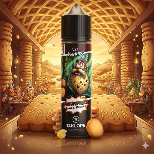 E-liquide Pavupapriks 50ml - Les Iconiks | Sablé Beurré