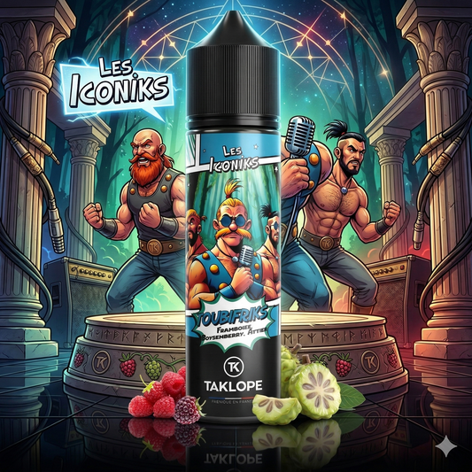 E-liquide Toubifriks 50ml - Les Iconiks | Framboise & Boysenberry